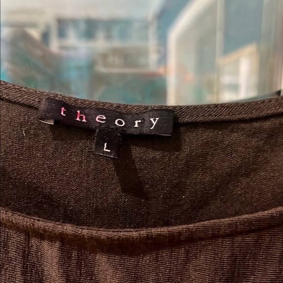 Theory  Chocolate Brown Wool Dress with sash - unlined - Picture 2 of 8